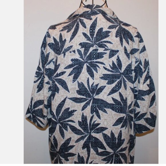 LaCabana All Night Long Men's Tropical Print Shirt Button Front Short Sleeve M - Picture 3 of 9